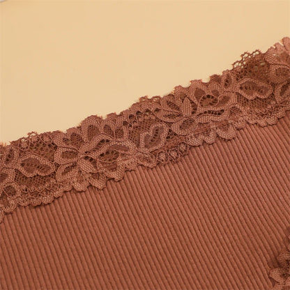 Women’s Cotton Lace Bikini Briefs – 5 Pack (S–XL)