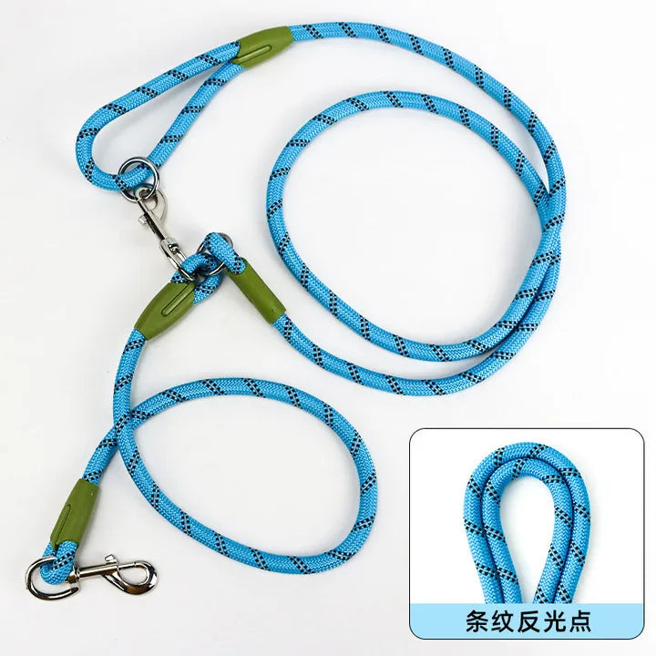 Reflective Nylon Dog Leash Hands Free Running & Walking Lead for Small Medium Large Dogs