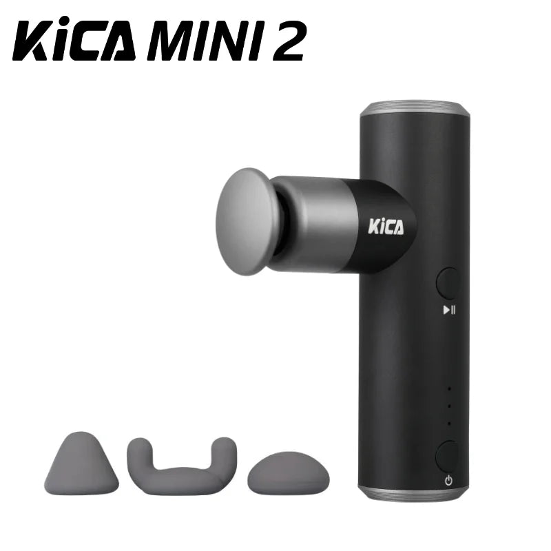 KiCA Mini 2 Fascia Gun – Portable 3000RPM Deep Massage with 4 Gears & 3 Heads