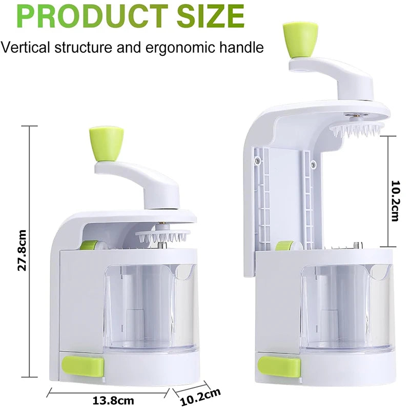 4 In 1 Vegetable Spiralizer – Zucchini Noodle Maker Veggie Slicer