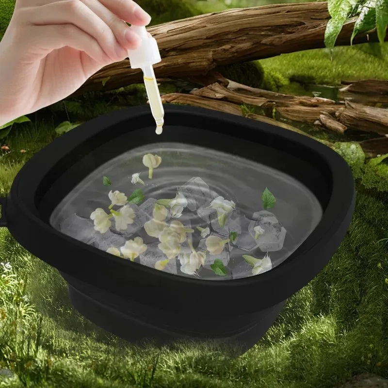 Silicone Facial Ice Bath Tray – Portable Cryo Skin Therapy Bowl