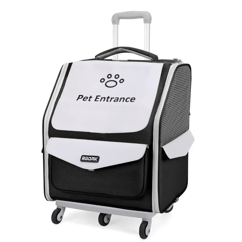 Pet Strollers Portable Hand-held Soft Side Backpack Large Space Breathable Foldable Carrying Bags for Small Cats Dogs Supplies