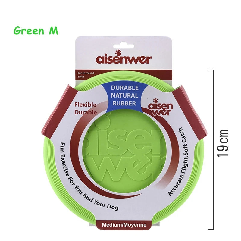 Silicone Dog Flying Disc – Soft Non Slip Training Frisbee Toy