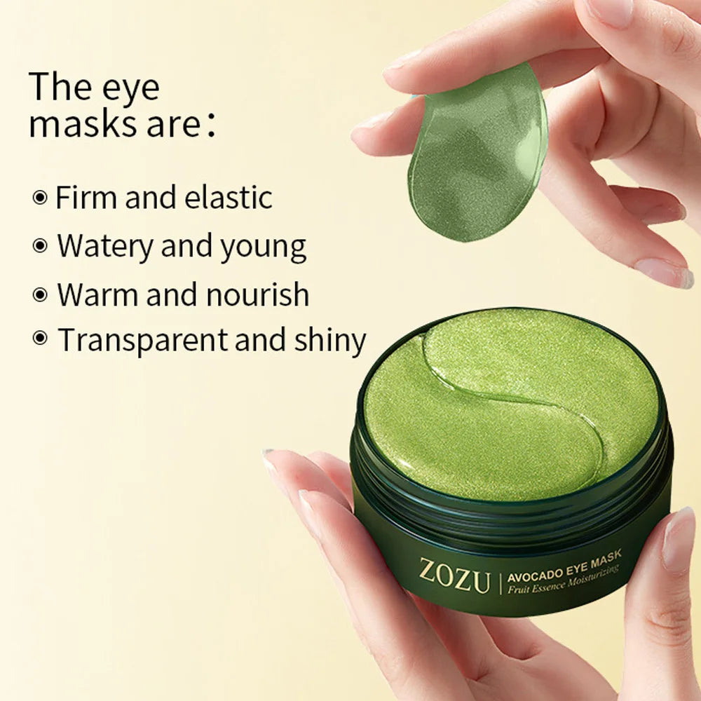 Avocado Golden Collagen Eye Mask Anti Dark Circles Eye Bags Moisturizing Anti Wrinkle Eye Patches Skin Care Products organic NEW