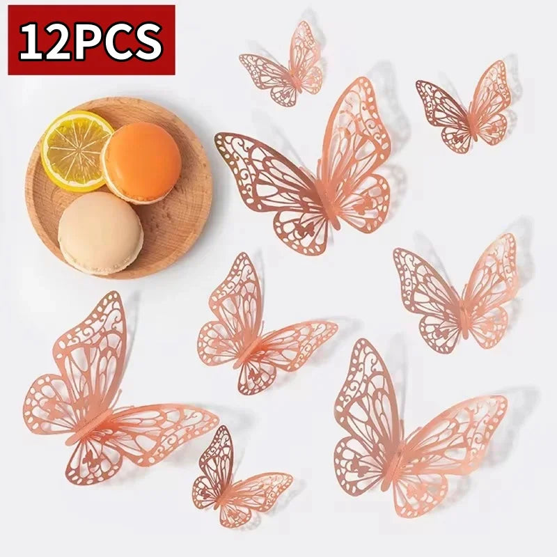 3D Butterfly Wall Stickers – DIY Decorative Butterflies for Home Decor