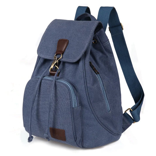 Large Capacity Women’s Canvas Backpack – Casual Vintage Travel & Outdoor Bag