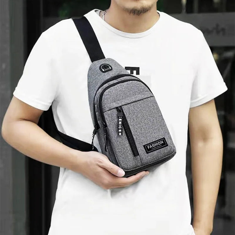 Men’s Waterproof Chest Bag with Shoulder Strap