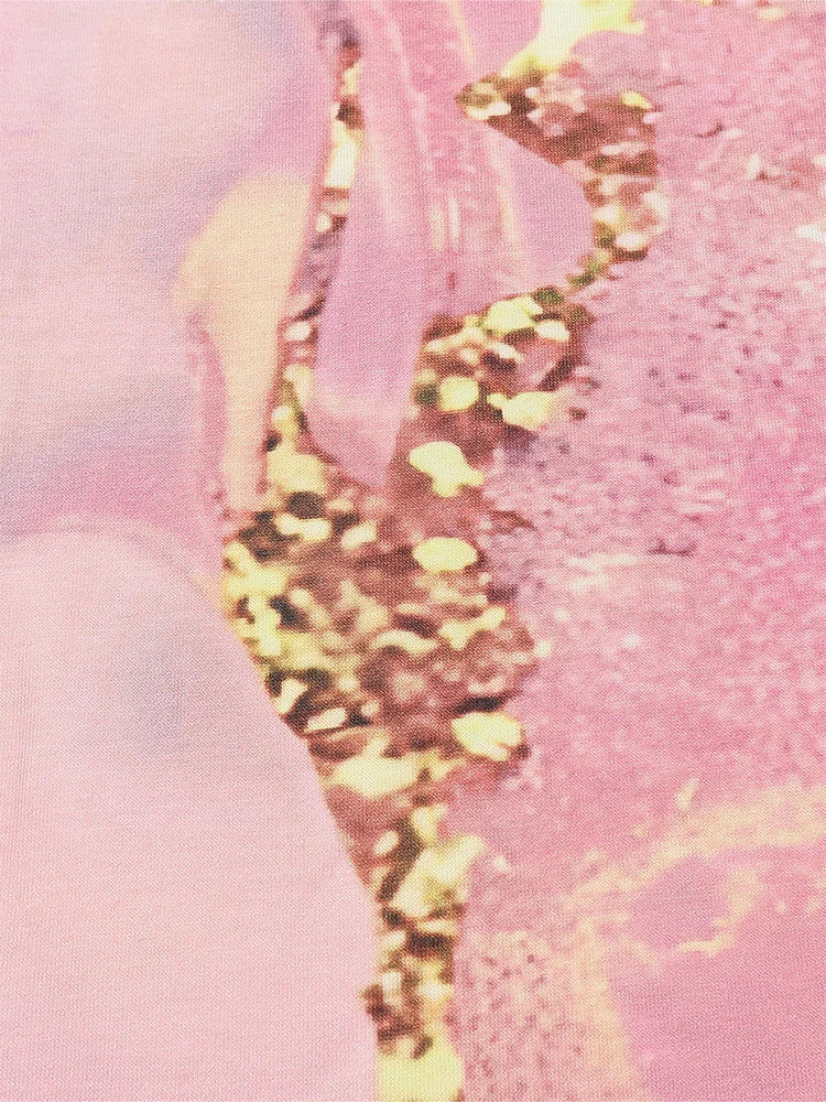 Elegant Pink V-Neck Buttoned A-Line Dress for Women – Summer Office & Outdoor Wear