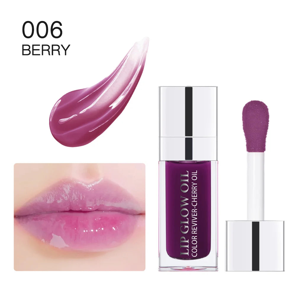 Hydrating Pink Lip Oil Gloss – Moisturising & Plumping Lip Treatment Soft & Nourished Lips