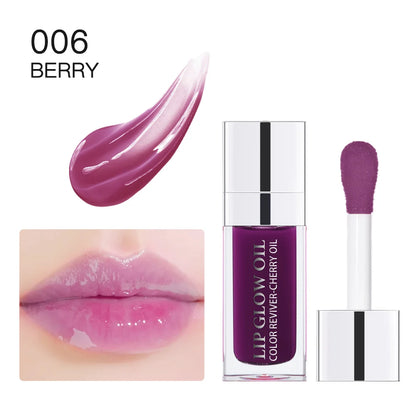 Hydrating Pink Lip Oil Gloss – Moisturising & Plumping Lip Treatment Soft & Nourished Lips