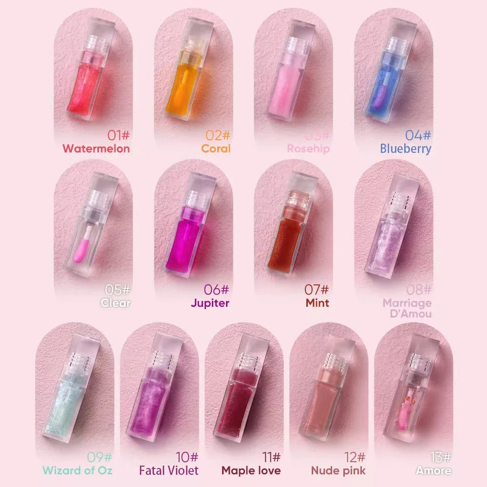 Hydrating Plumping Lip Gloss – Clear & Tinted, Long-Lasting & Waterproof