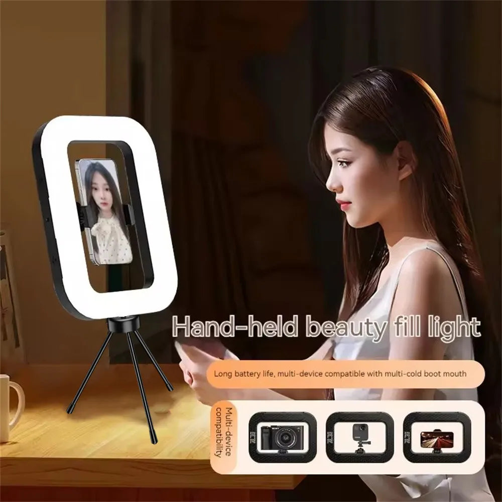 Rechargeable Ring LED Light – Portable Selfie & Live Stream Light