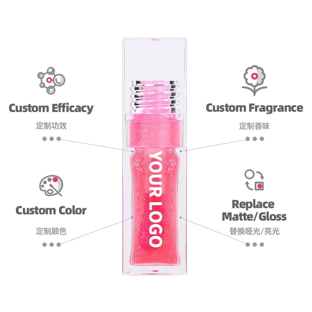 Hydrating Plumping Lip Gloss – Clear & Tinted, Long-Lasting & Waterproof