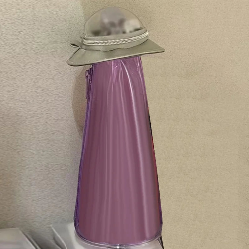 Creative Spaceship Shaped Hanging Storage Bag Transparent Large Capacity Doll Stationery Storage Box Backpack Pendant Cute Gift