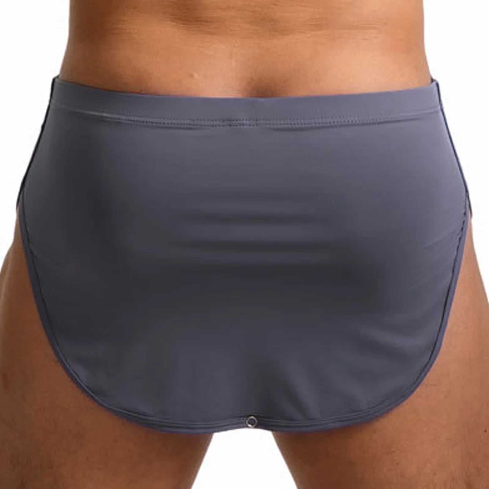 Men Quick Dry Athletic Boxer Shorts Side Split Press Button Elastic Waist Gym Shorts for Fitness Running Cycling