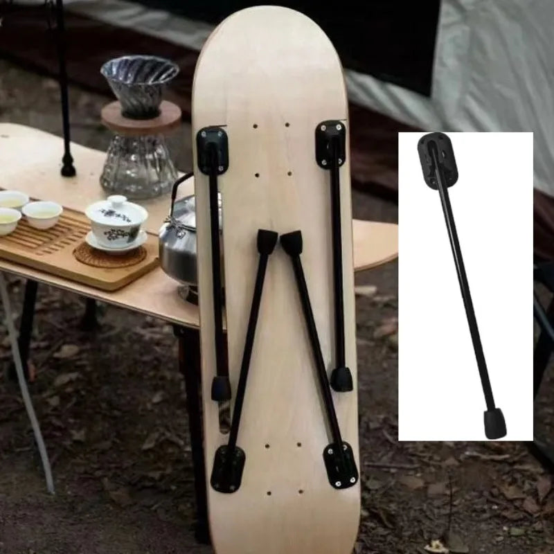 Iron Outdoor Portable Table Legs Adjustable 28/26cm Camping Picnic Table Legs No Punching Required Natural Hike Accessories