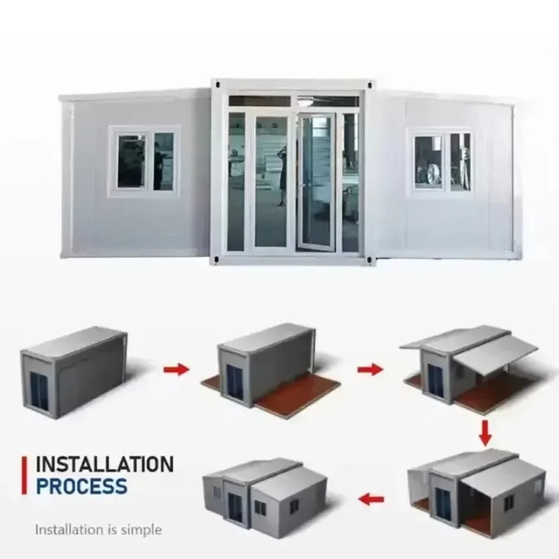 20FT 40FT Expandable Container House Prefab Modular Tiny Home Easy Assembly