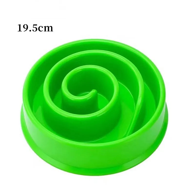 Dog Slow Feeder Bowl – Anti Gulping Non Slip Pet Food Dish