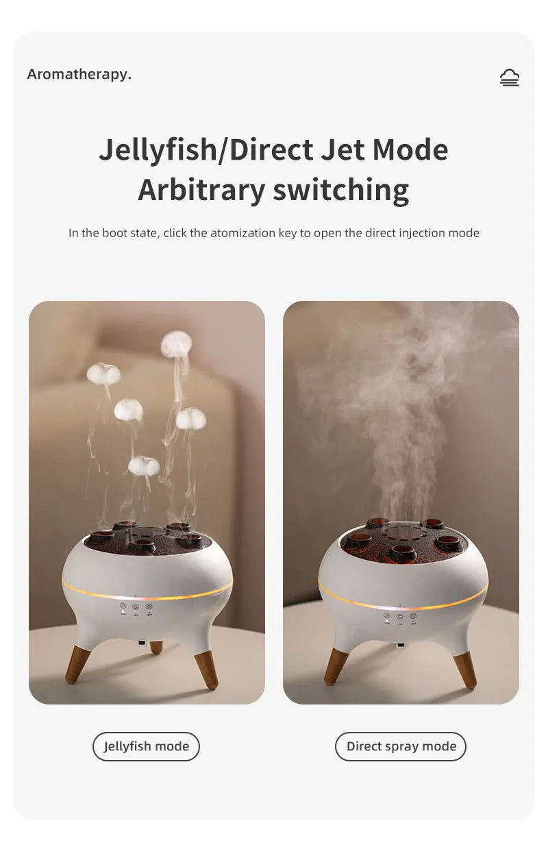 Jellyfish Effect Air Humidifier & Oil Diffuser – 250ml