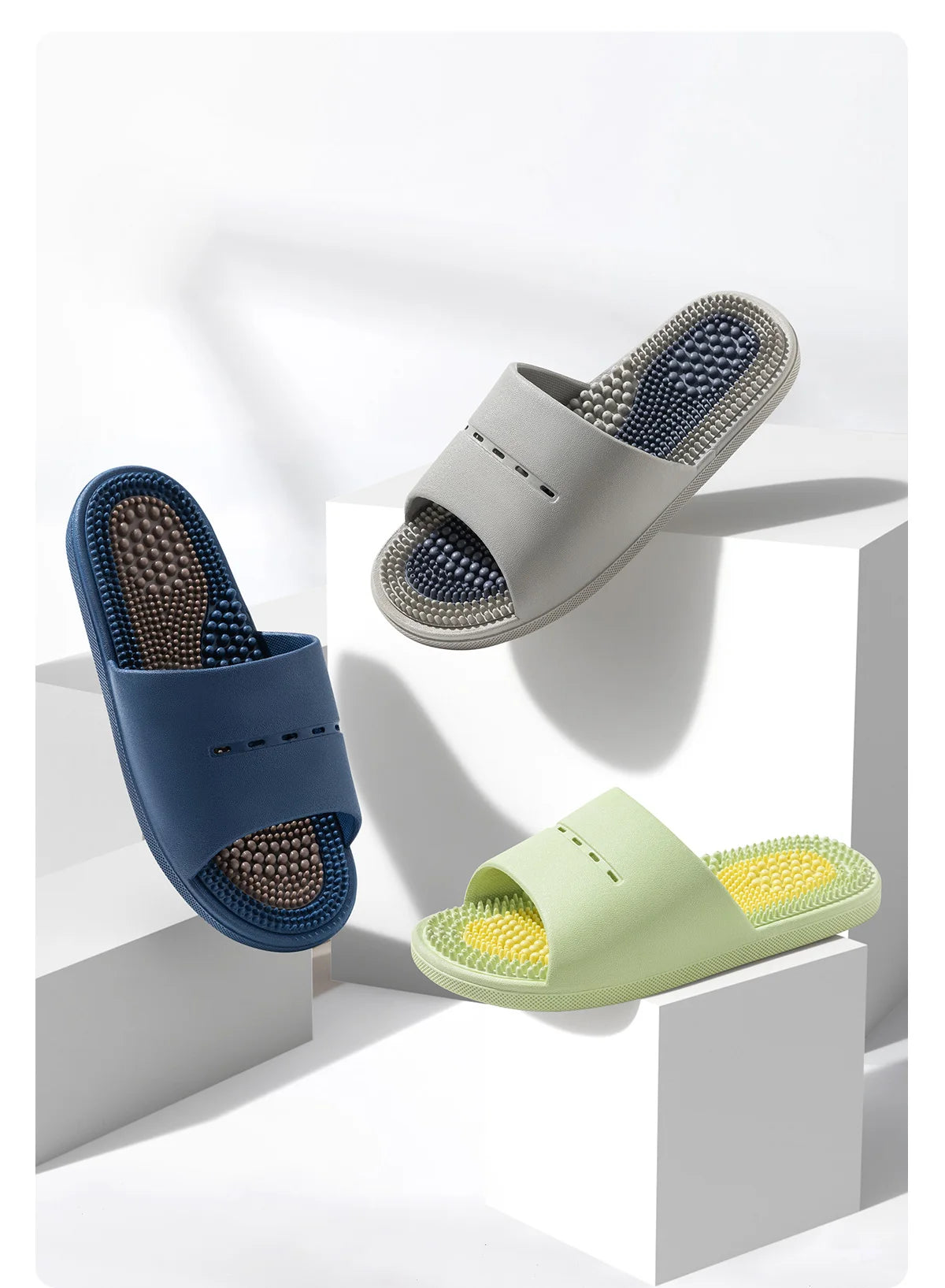 Comfortable PVC Indoor Slippers for Men & Women – Massage & Breathable Home Slides