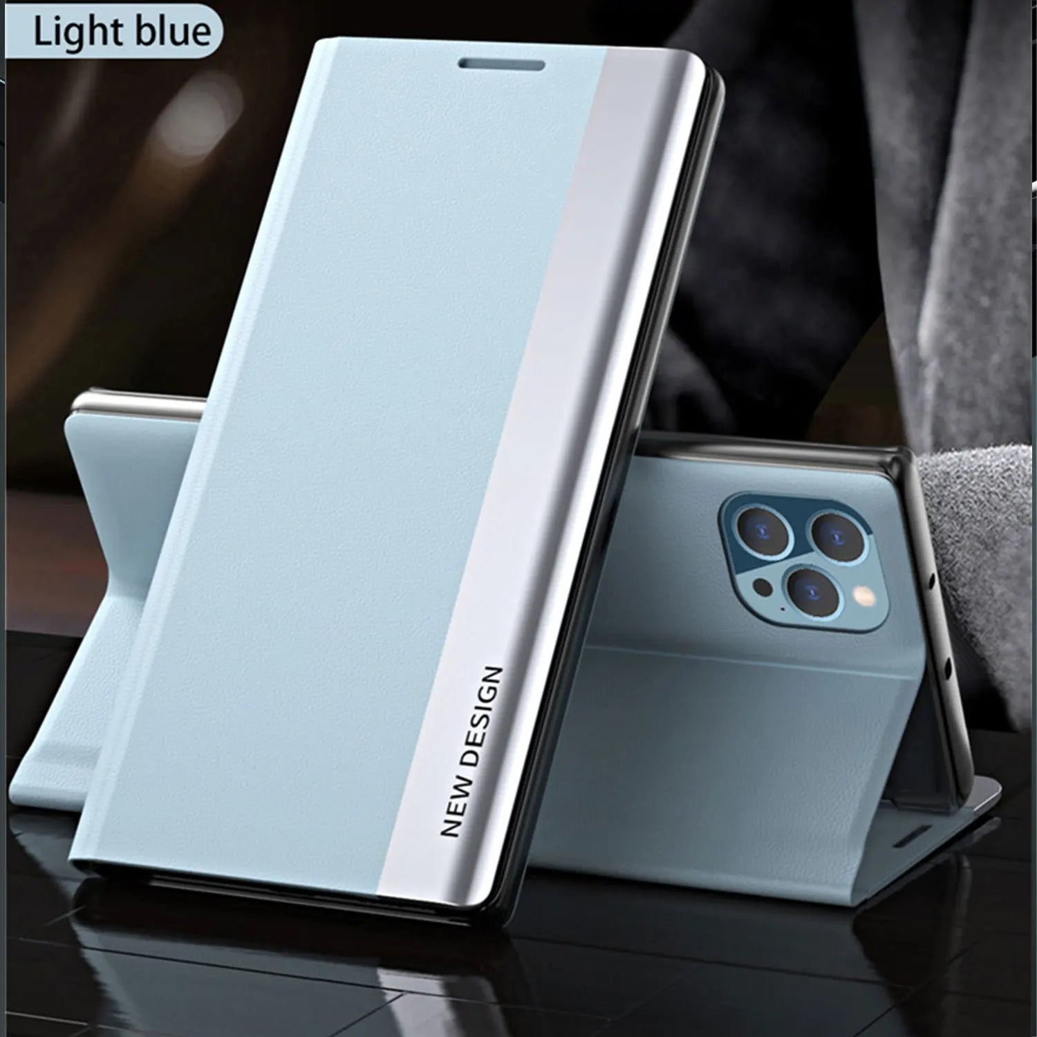 Luxury Shockproof Leather Flip Case for iPhone 17, 16, 15, 14, 13 & 12 Series