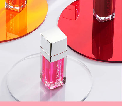 Hydrating Pink Lip Oil Gloss – Moisturising & Plumping Lip Treatment Soft & Nourished Lips