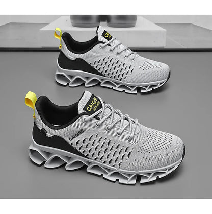 Men’s Lightweight Breathable Running Sneakers – Shock-Absorb Gym & Casual Shoes