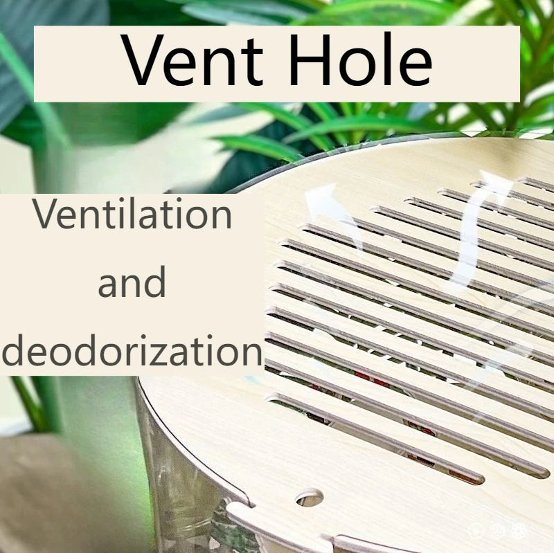 Breathable Hamster Cage Large Luxury Hamster House Transparent Beds Furniture Golden Hamsters Cages with Toy Accessories Houses