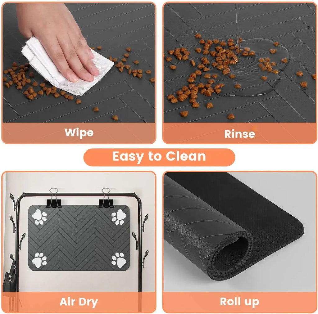 Waterproof Non-Slip Pet Feeding Mat for Dogs & Cat