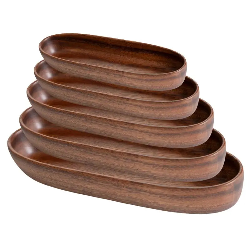 Square Solid Wood Bowl Fruit Salad Snack Dessert Serving Bowl Natural Wooden Tableware