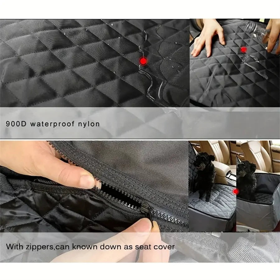 Quilted Waterproof Dog Car Seat Cover – Anti-Slip for Cars, Trucks & SUVs