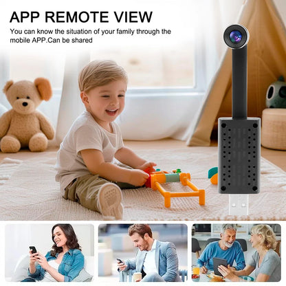 Portable Mini HD 1080P WiFi Wireless Camera – USB-Powered Motion Detection Surveillance Camcorder