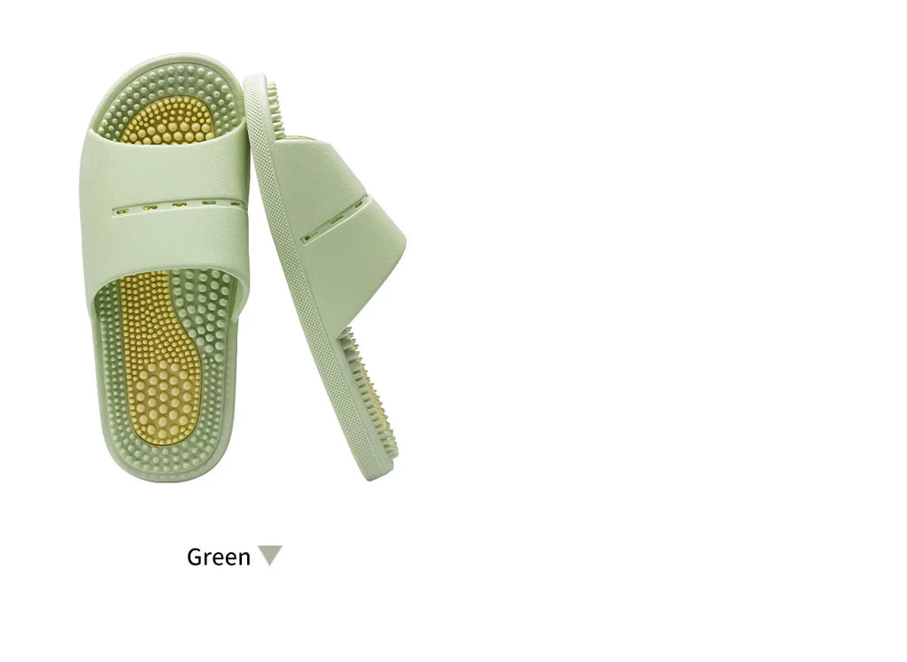 Comfortable PVC Indoor Slippers for Men & Women – Massage & Breathable Home Slides