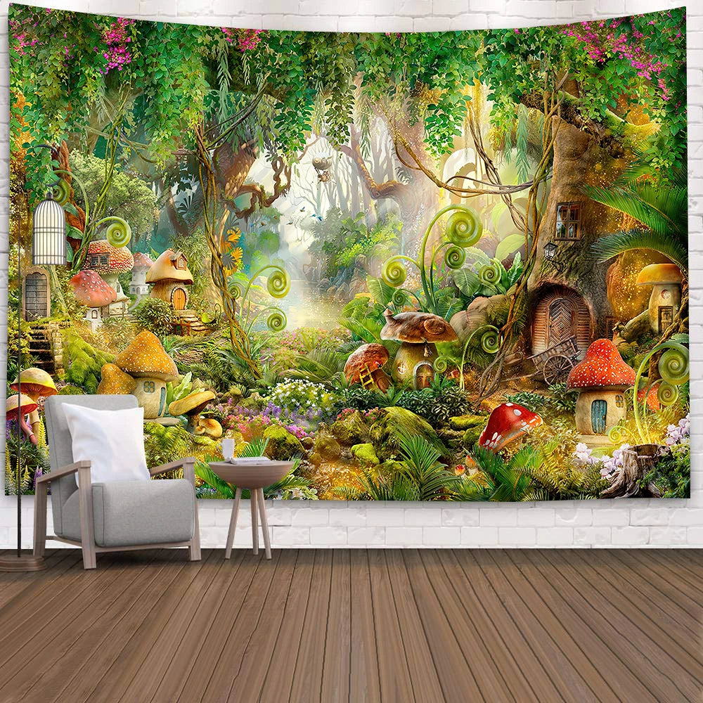 Indian Mandala Wall Hanging Tapestry Boho Wall Cloth Tapestries Decor Psychedelic Hippie Bohemia Wall Carpet Bedroom Decoration