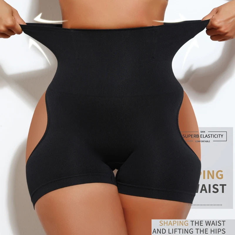 Women High Waist Shaping Control Panty Butt Lifter Shapewear Sexy Show Buttocks Slim Shorts Sexy Underwear Slimming Body Shaper