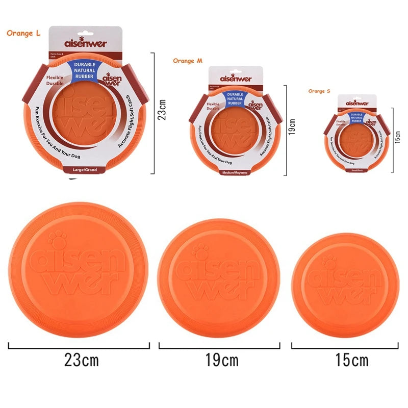 Silicone Dog Flying Disc – Soft Non Slip Training Frisbee Toy