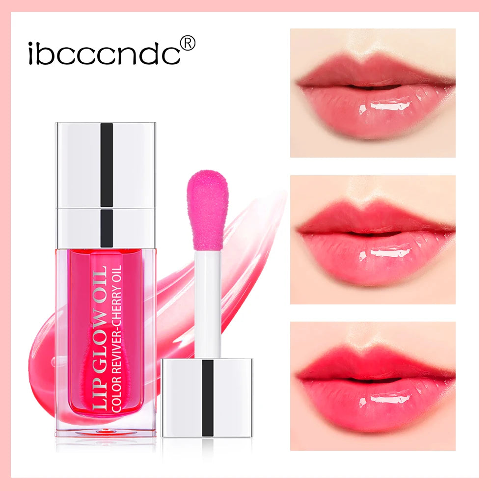 Hydrating Pink Lip Oil Gloss – Moisturising & Plumping Lip Treatment Soft & Nourished Lips