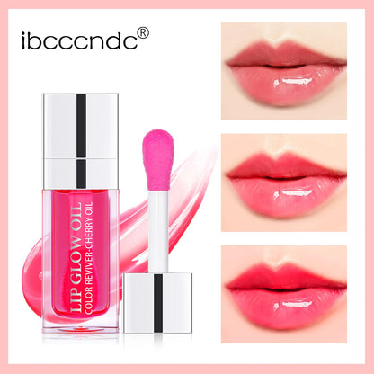 Hydrating Pink Lip Oil Gloss – Moisturising & Plumping Lip Treatment Soft & Nourished Lips
