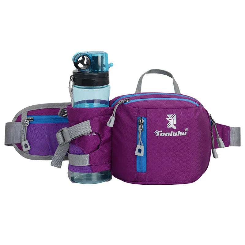 Running Waist Belt with Water Bottle Pouch