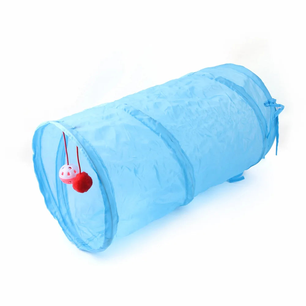 Cat Tunnel Toy – Interactive Peek Hole Tube for Indoor Cats