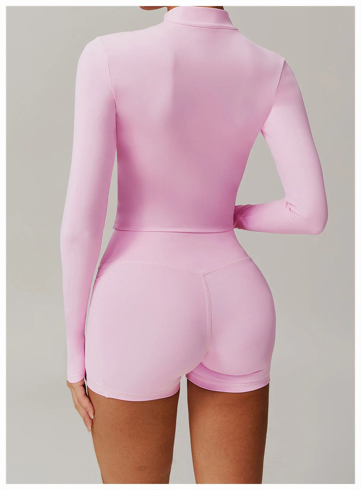 Women’s Slim Fit Zipper Jacket – Long Sleeve Fast-Dry Yoga & Fitness Top