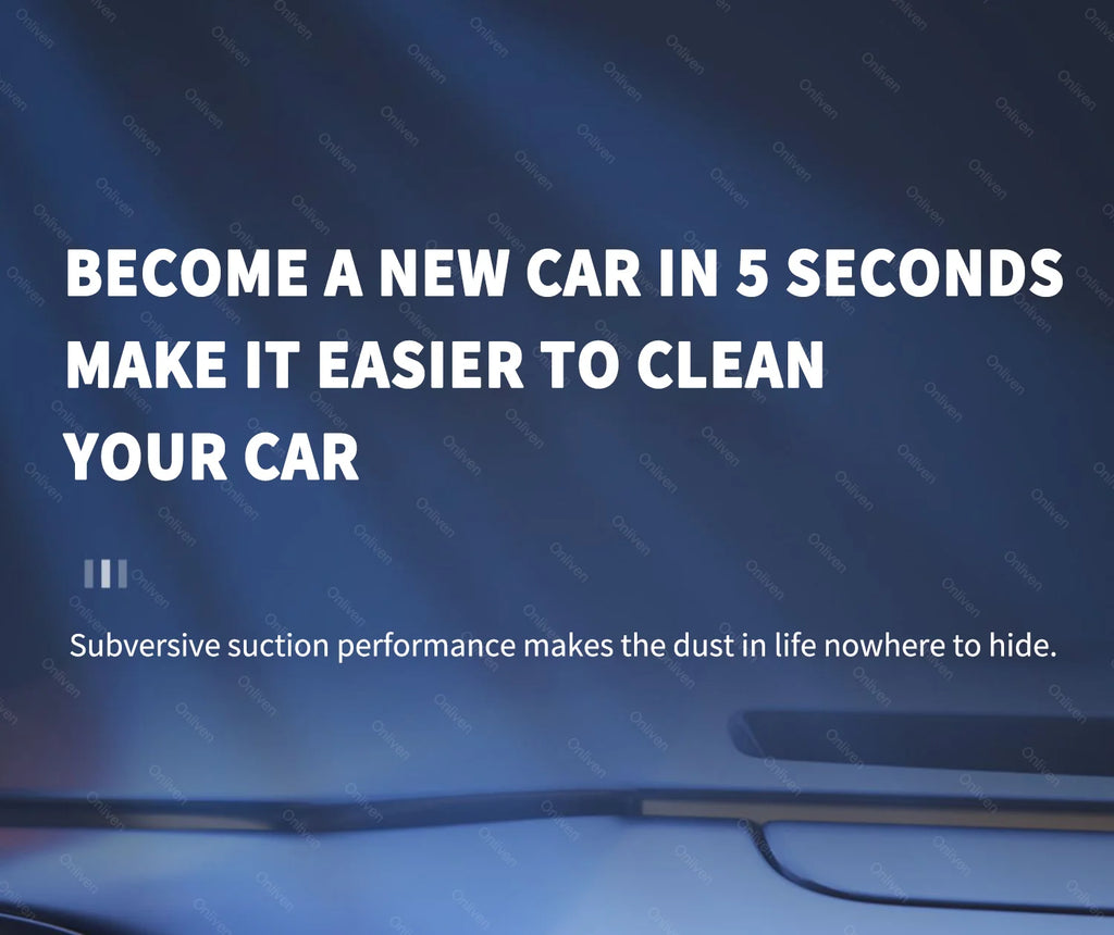 Cordless Car & Home Vacuum Cleaner – 98,000Pa High Suction, USB Rechargeable