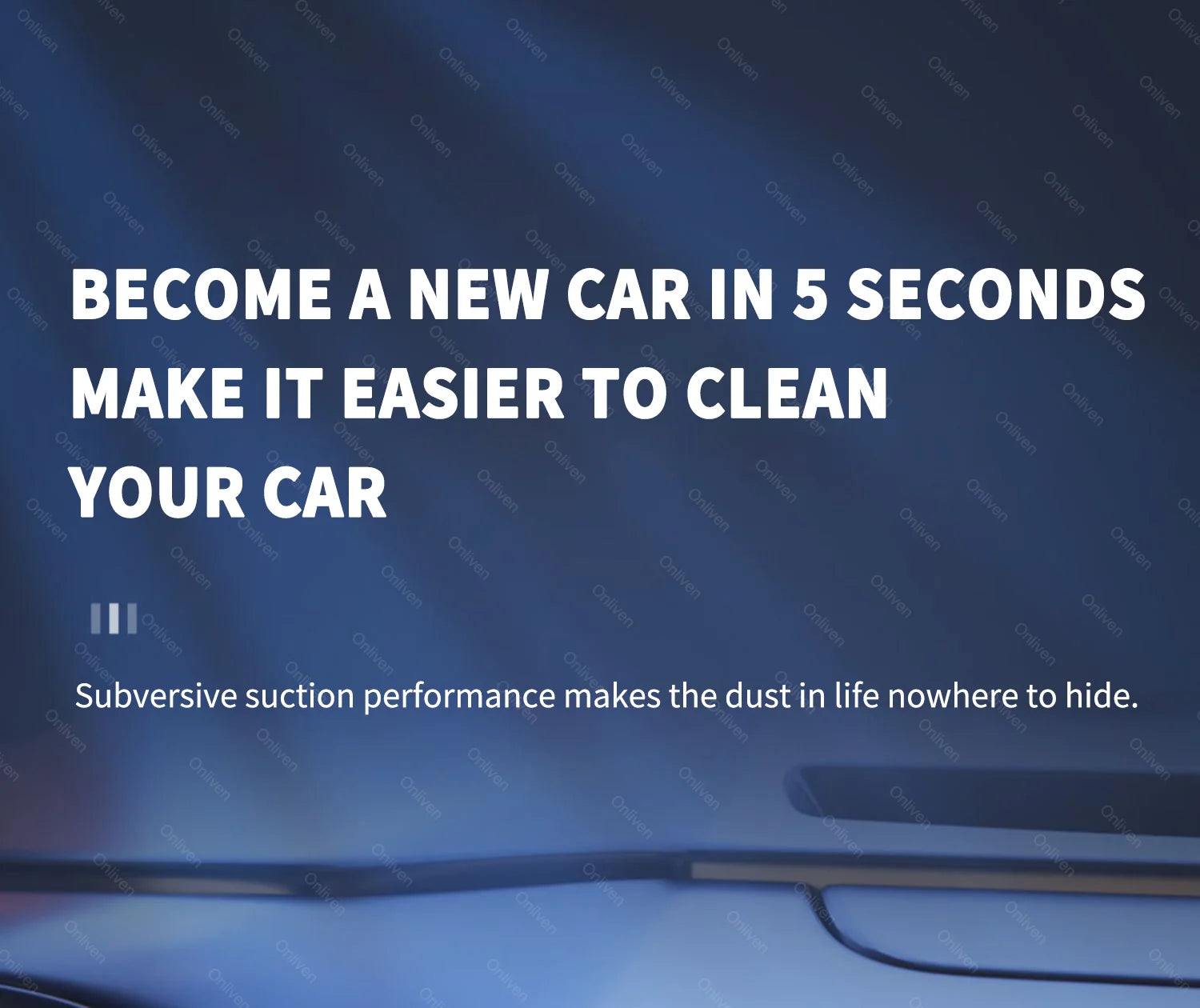 Cordless Car & Home Vacuum Cleaner – 98,000Pa High Suction, USB Rechargeable