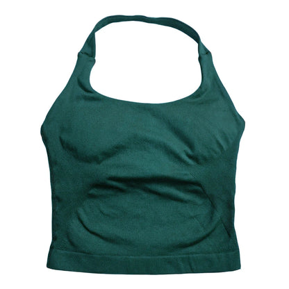 Women’s Strappy Gym Top – Padded Backless Yoga & Workout Tank