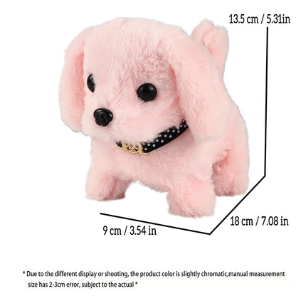 Interactive Walking & Barking Plush Puppy Toy – Battery Operated Pet Companion for Kids