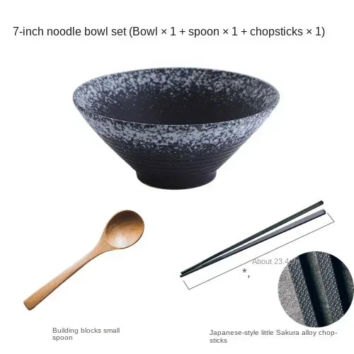 Japanese Ceramic Bowl Set – Creative Ramen & Soup Tableware