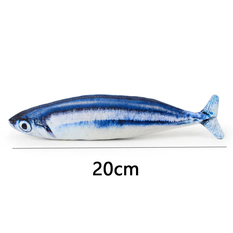 Fish Shape Cat Toy – Plush Scratch Board & Interactive Cat Toy