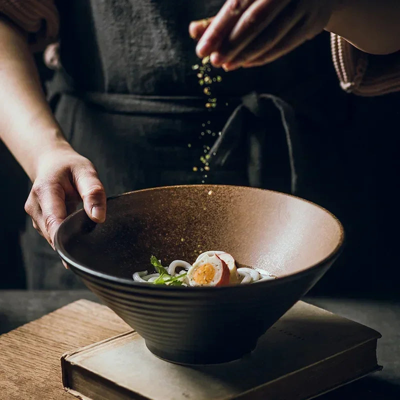 Japanese Ceramic Bowl Set – Creative Ramen & Soup Tableware