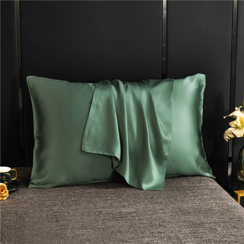 Natural Mulberry Silk Pillowcase – Solid Color 50x70 Bedding Pillow Cover