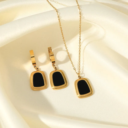 Gold Heart, Star & Flower Necklace and Earrings Set for Women – Waterproof Jewellery